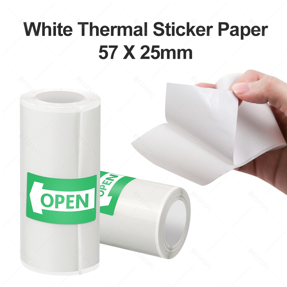 พิมพ์กระดาษกาว 3 ~ 15 ชิ้น Min - Mini Pocket Thermal Printer Paper Roll บทวิจารณ์และราคา