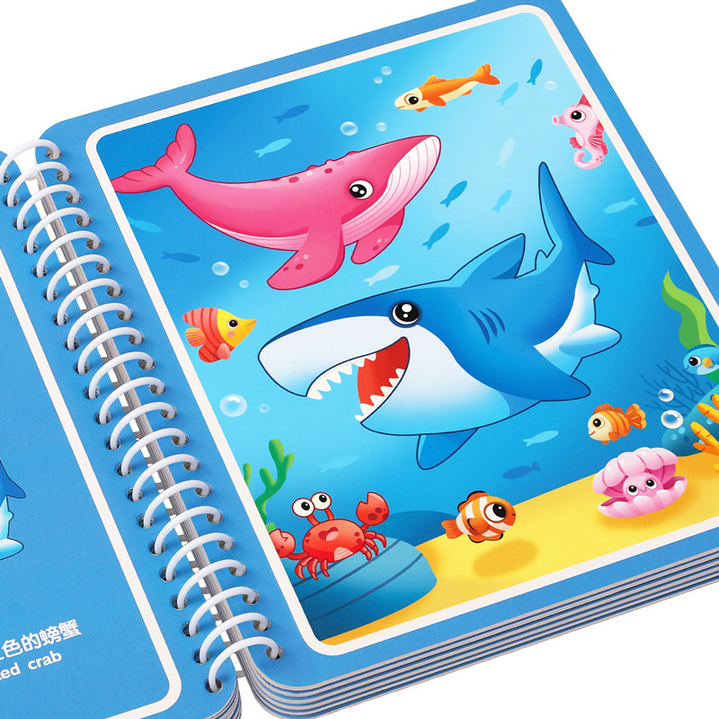 สมุดวาดภาพน้ำวิเศษสำหรับเด็ก แ - Reusable Water Magic Coloring Book บทวิจารณ์และราคา