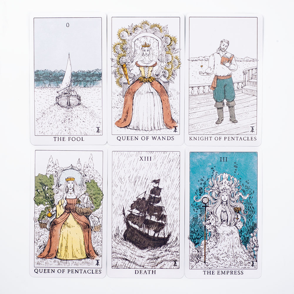 ไพ่ทาโรต์ธีมมหาสมุทรชุดทำนายไพ - Tarot Deck With Guidebook บทวิจารณ์และราคา