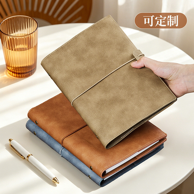 สมุดบันทึกแบบเติมได้ A5 ปกหนัง - Vintage Leather Journal Notebook บทวิจารณ์และราคา